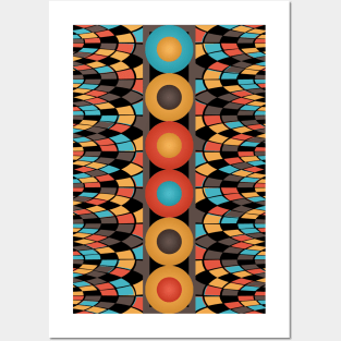 Colorful geometric composition Posters and Art